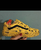 Кеды женские и мужские Vans Old Skool Snoopy Yellow Black ванс