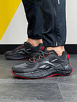 Кроссовки мужские Reebok Zig Kinetica II Concept 1 Black Red Рибок класик