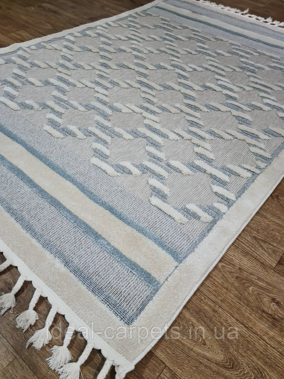 Килим прямокутний 1.6x2.3м Kendi 0531 Blue, фото 1