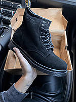 Женские ботинки Dr. Martens 1460 Black (Замша)