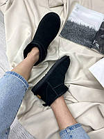 Женские ботинки UGG Ultra Mini Black сапоги, угги зимние