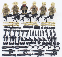 Фигурки swat спецназ военные солдаты BrickArms бандиты Pugb для Лего Lego
