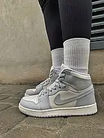 Женские кроссовки Nike AIR JORDAN 1 найк аир джордан высокие