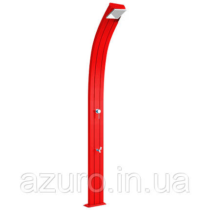 Душ сонячний Aquaviva Spring алюмінієвий з мийкою для ніг, вишневий A120/3027, 25 л, фото 1