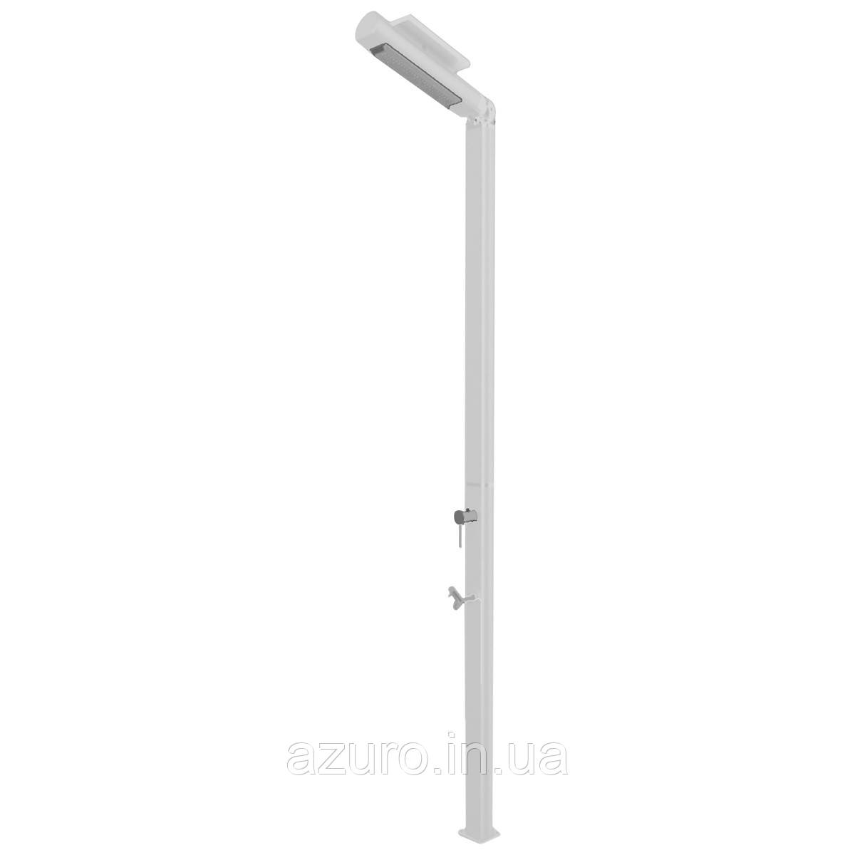 Душ вуличний Aquaviva Quick з LED підсвіткою та мийкою для ніг, білий Q825/9003-QL