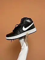 Женские кроссовки Nike Air Jordan BLACK / WHITE SWOOSH