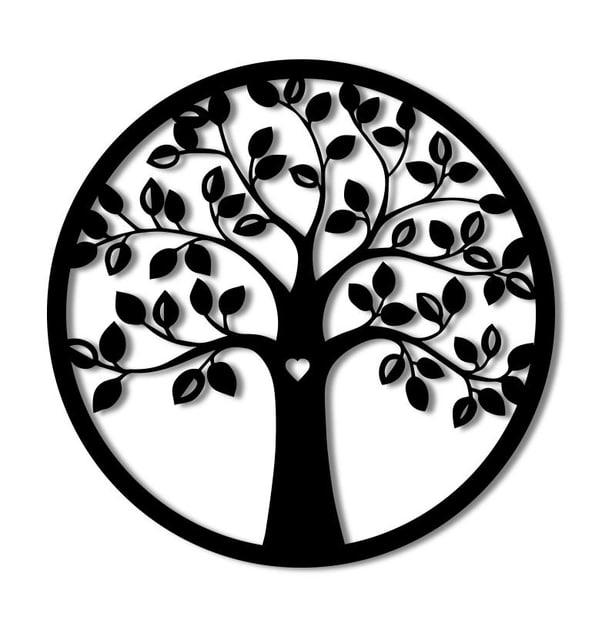 Картина панно із дерева DK Дерево Кохання 46х46 см (pn210)