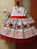 Платье в украинском стиле детское нарядное