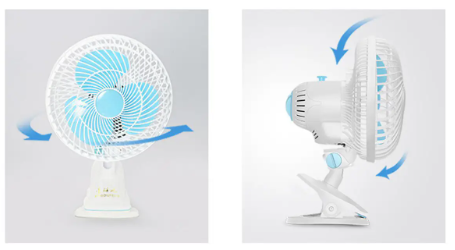 Бытовой вентилятор для дома, Настольный электрический вентилятор комнатный, Лопастной вентилятор на прищепке - фото 9 - id-p1879518249
