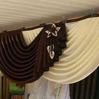 Пошив ламбрекена из портьерной ткани ( Хмельницкий ) 1