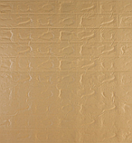 Самоклеюча 3D панель під цеглу Слонова кістка В РУЛОНІ 3080x700x3мм, фото 5
