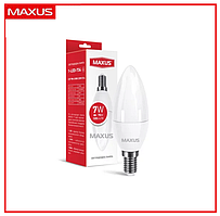 LED лампа MAXUS C37 7W 4100K 220V E14  (1-LED-734)