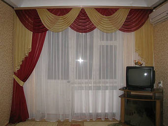 Ламбрекен со шторами для зала и гостиной ( Киевская область ).