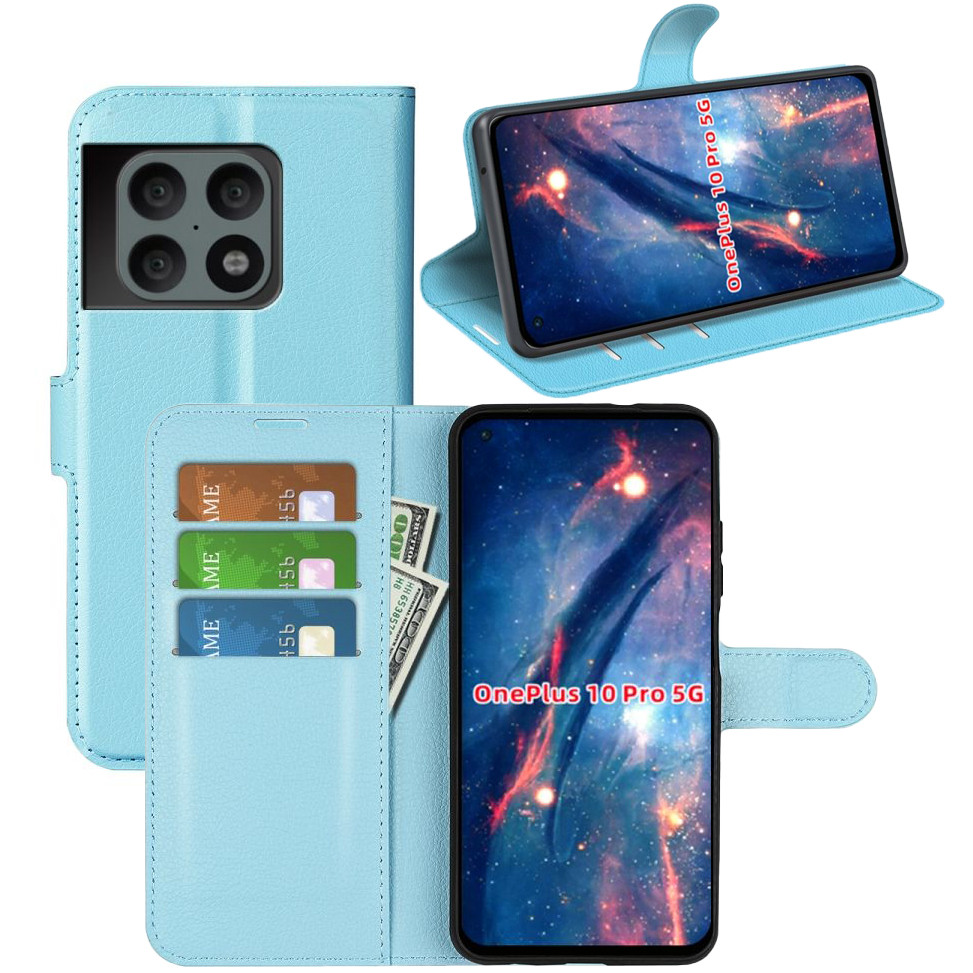 Чохол-книжка Litchie Wallet для OnePlus 10 Pro Light Blue, фото 1