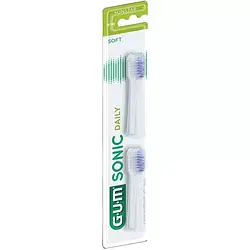 Насадки для зубної щітки GUM Sonic Daily середньо-м'які 2 шт.