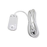 Подовжувач мережевий без заземлення 2 гнізда 3м (2x1мм) білий TITANUM STANDARD, фото 2