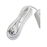 Подовжувач мережевий без заземлення 2 гнізда 3м (2x1мм) білий TITANUM STANDARD, фото 5