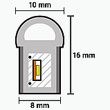 LED неон PROLUM™ 8x16, 12V, Series "LF", Білий, PRO, фото 4