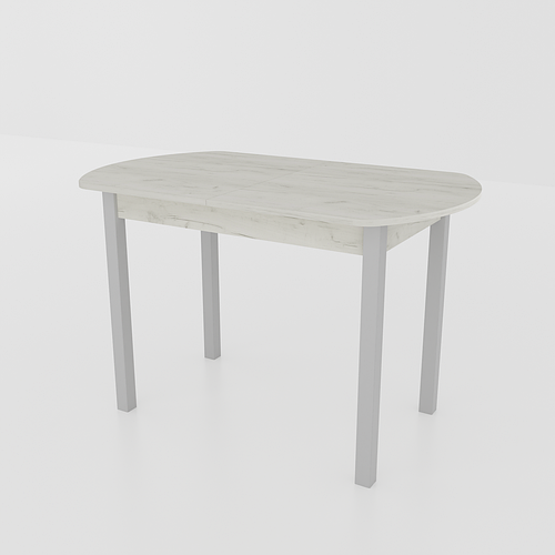 Стол обеденный раздвижной Неман МОДЕРН Дуб крафт белый/Серый (ID ...