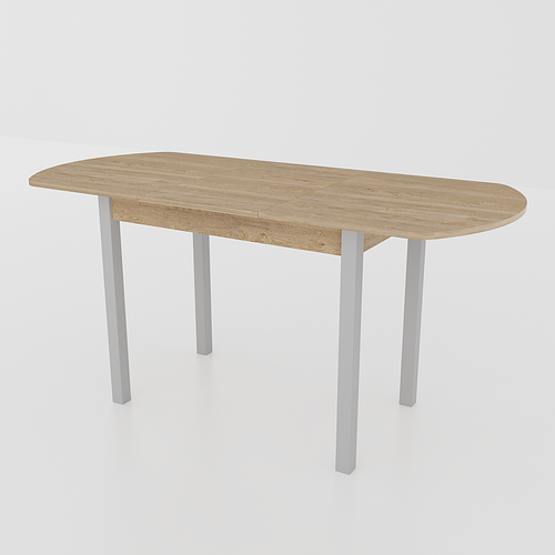 Купить Стол обеденный раздвижной Неман МОДЕРН Дуб песочный/Серый, цена ...