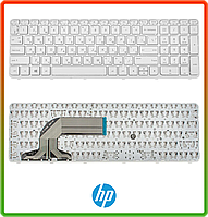 Клавиатура HP Pavilion 250 G3, 255 G3, 256 G3 , 250 G2, 255 256 15-R, 15-F белая с рамкой