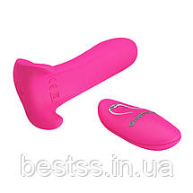 Мультифункціональний вібромасажер із кліторальною стимуляцією Pretty Love Remote Control Massager Pink, фото 3