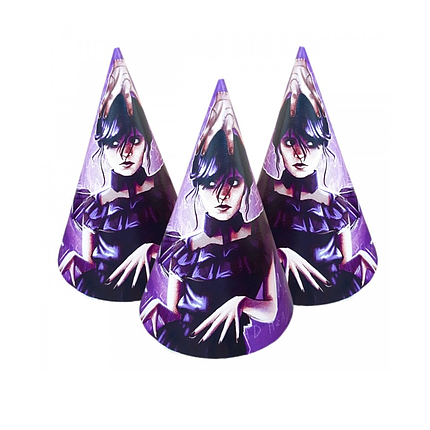 Ковпаки святкові паперові | Wednesday Магічні руки, фото 1