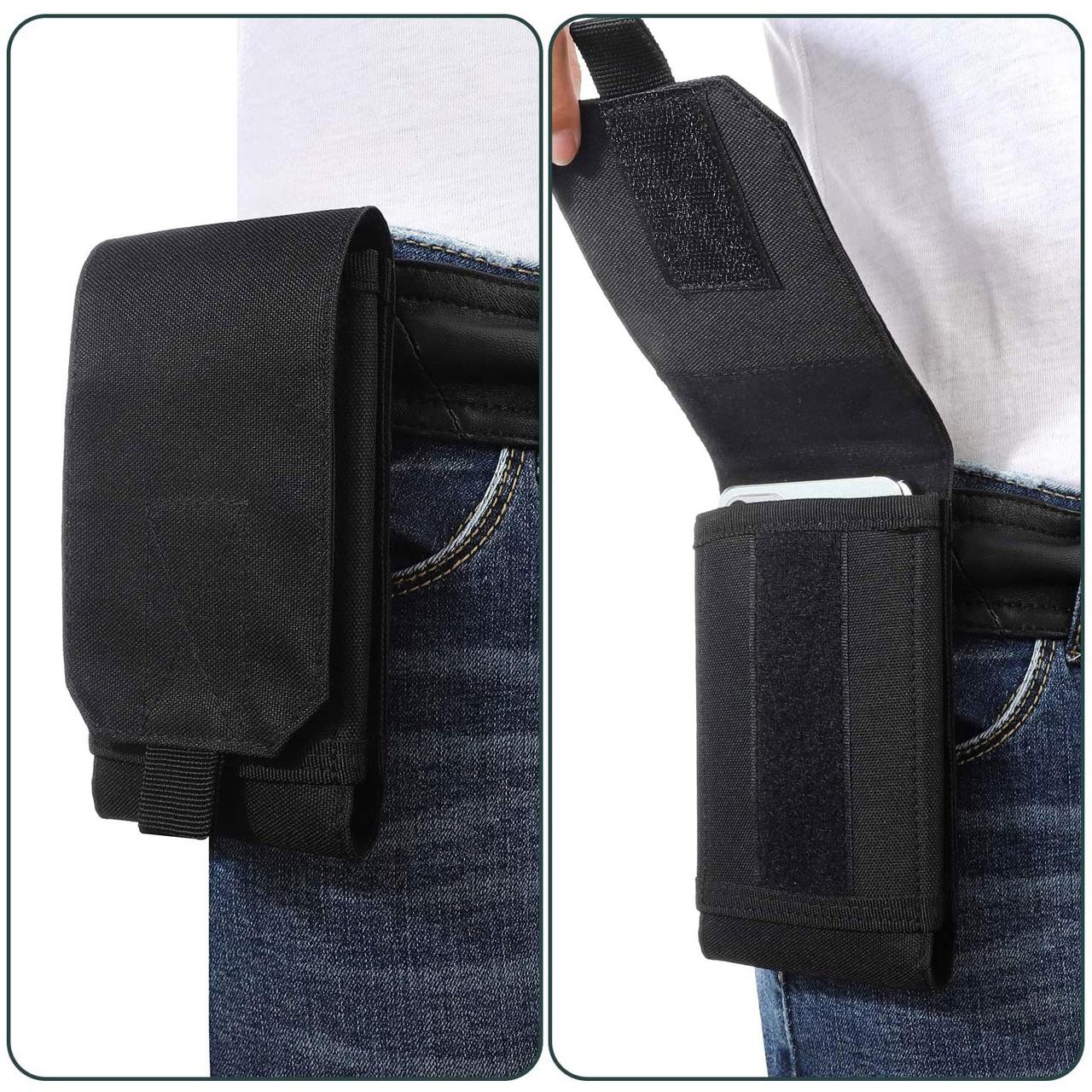 Тактичний підсумок чохол PHONE POUCH (II) органайзер чорний для телефона сумка з MOLLE