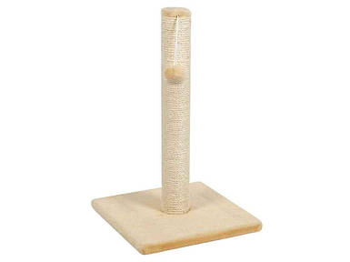 Дряпка (кігтеточка) для кота Д00 стовпчик бежева (32x32x53см) PR740277 ТМ ПРИРОДА FG