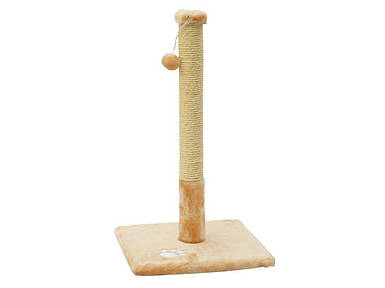 Дряпка (кігтеточка) для кота Природа Д01 стовпчик беж (37х37х67см) PR740280 ТМ ПРИРОДА FG