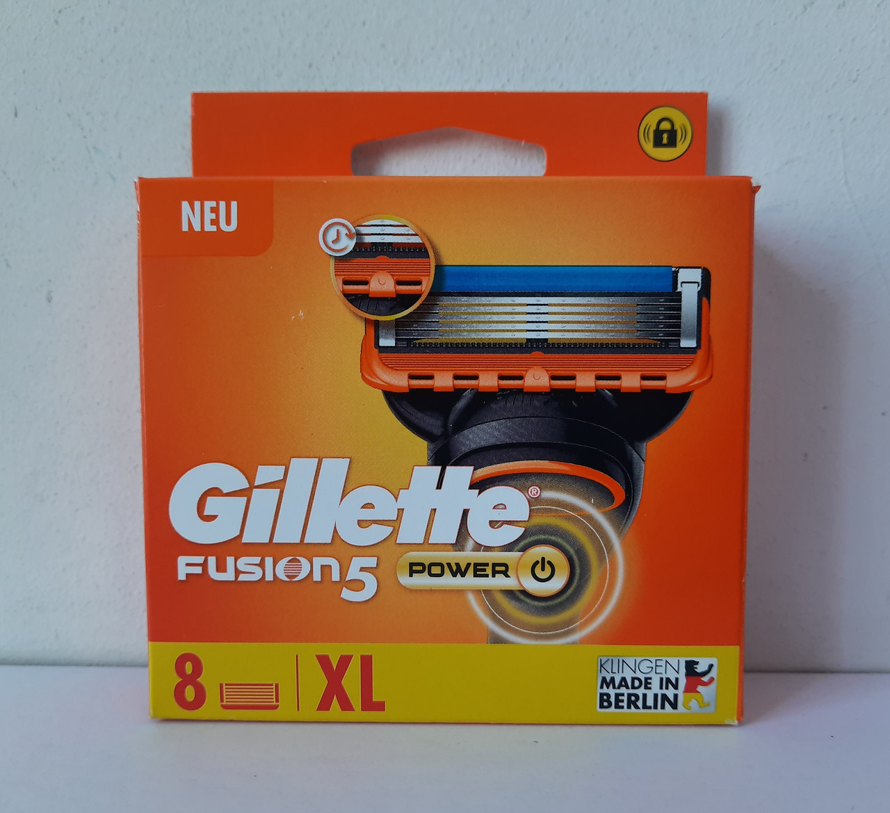 Касети для гоління чоловічі Gillette Fusion 5 Power 8 шт. (Жилетт Фюжин 5 павер оригінал Німеччина)