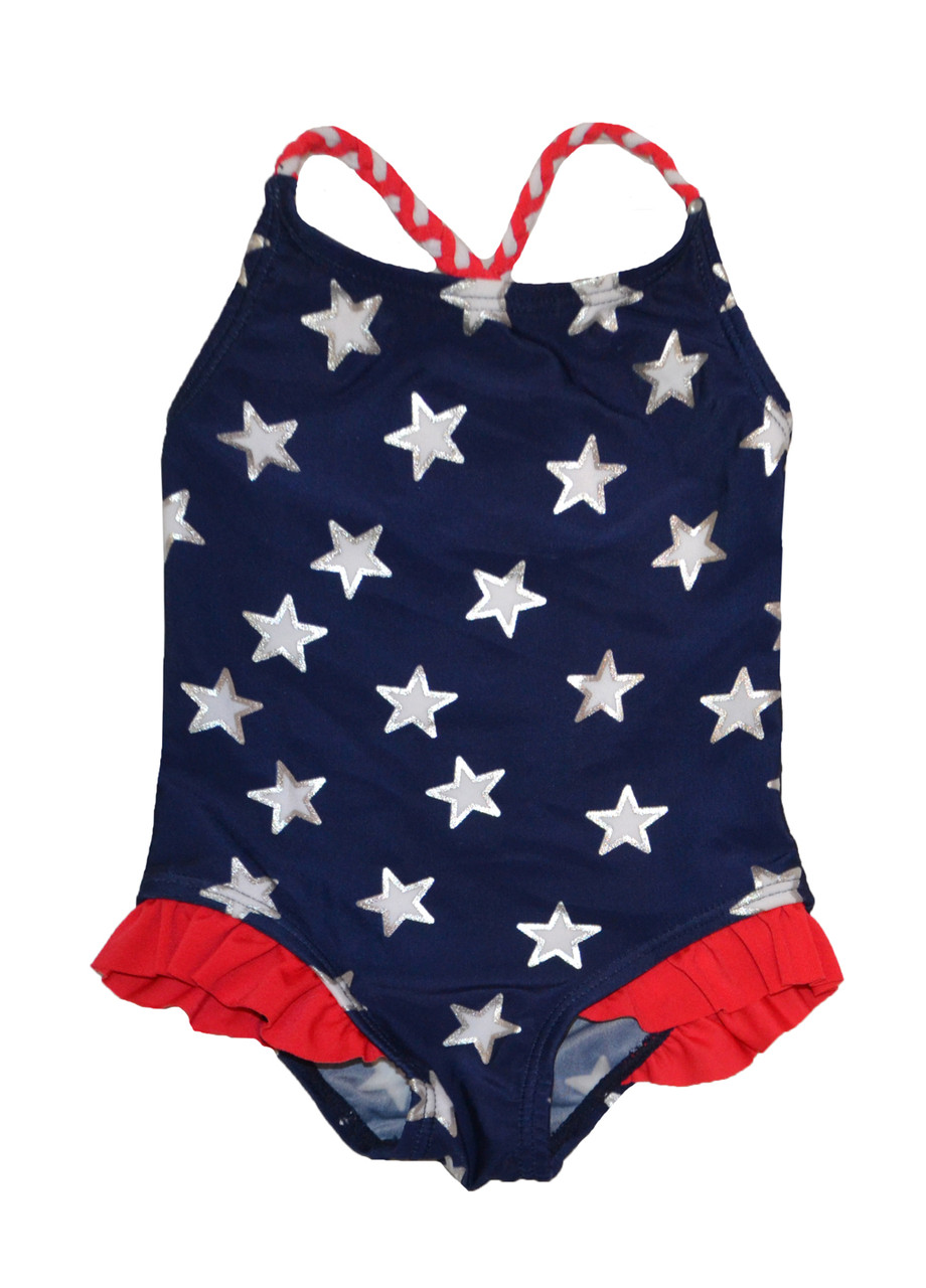 Купальник дитячий для дівчинки із зірками 74см