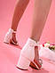 Босоніжки жіночі білі на підборах Б1485, фото 6