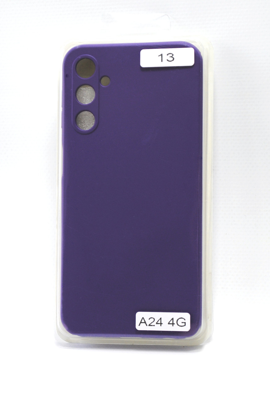 Чохол силіконовий для телефону Samsung A24 (4G) Silicone Orig FULL №13 Violet 4you