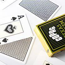 Пластикові гральні карти Copag "Texas hold'em" Gold чорні, фото 3