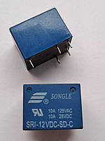 Реле 12V 10A 5pin (1 open 1 close) SRI-12VDC-SD-C