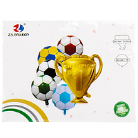 Набор воздушных шаров для мальчика Футбол Чемпион