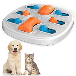 Інтерактивний диспенсер для їжі (34,5х34х5,5см) / Іграшка для собак з кормом / Миска-головоломка