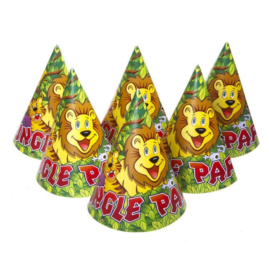 Ковпак святковий jungle party, 10 штук ABC Гелловін