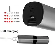 Бездротові навушники Bluetooth AirTwins S2 з боксом для заряджання Silver, фото 7