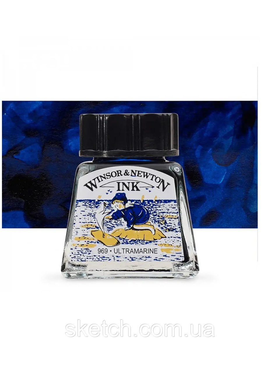 Туш художня Drawing Inks, №449 Orange, Winsor&Newton, фото 1