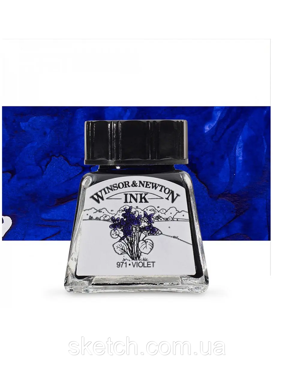 Туш художня Drawing Inks, №688 Violet, Winsor&Newton, фото 1