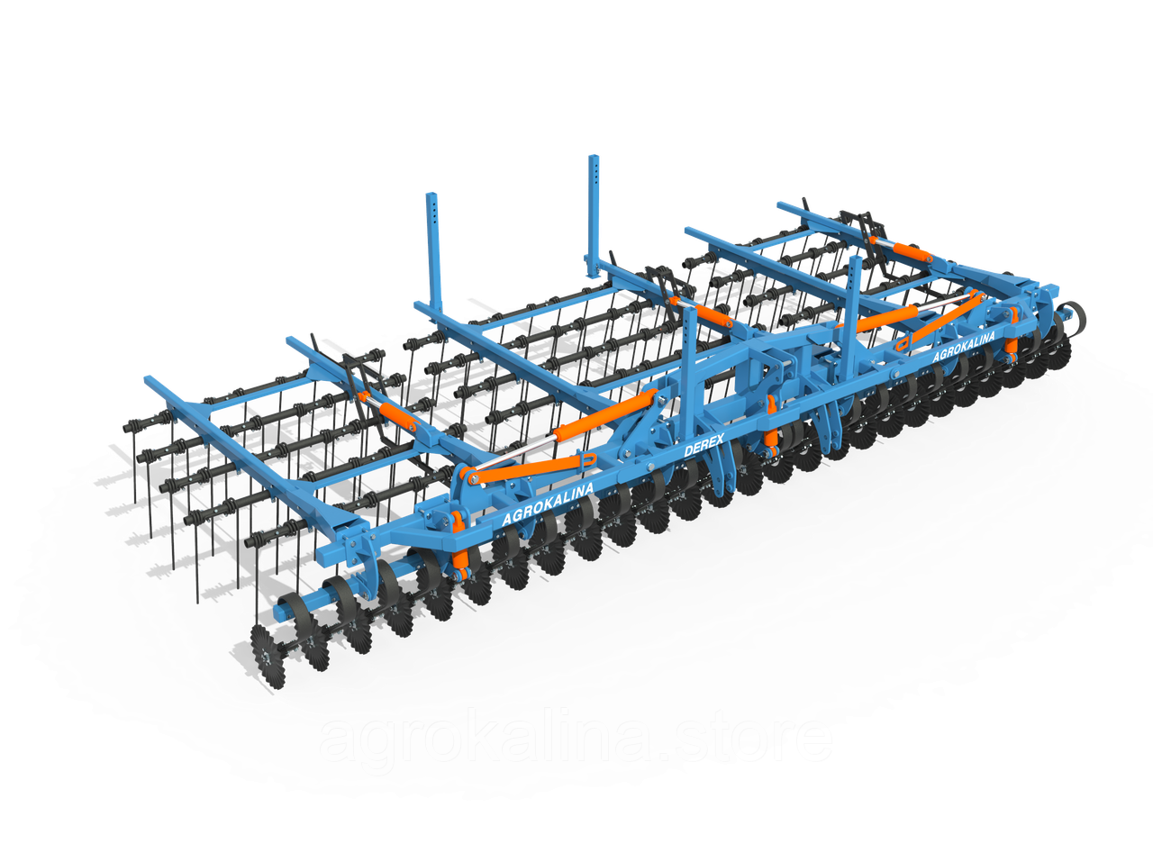 Дисково-пружинная борона DEREX-7.5 Ø16 без дисків