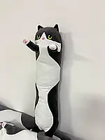 Детская мягкая игрушка подушка обнимашка для сна Кот Батон 50 см