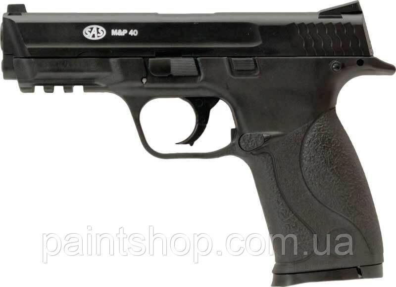 Пістолет пневматичний SAS S&W MP-40 (Military and Police) 4,5 мм BB (пластик), фото 1