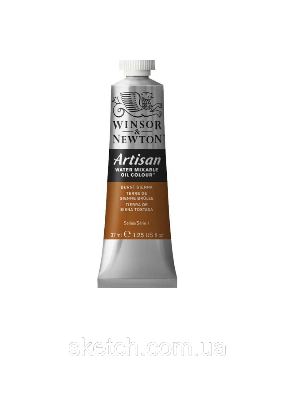 Водорозчинна олійна фарба WINSOR & NEWTON Artisan №74 Сієна палена (Burnt sienna), 37мл.