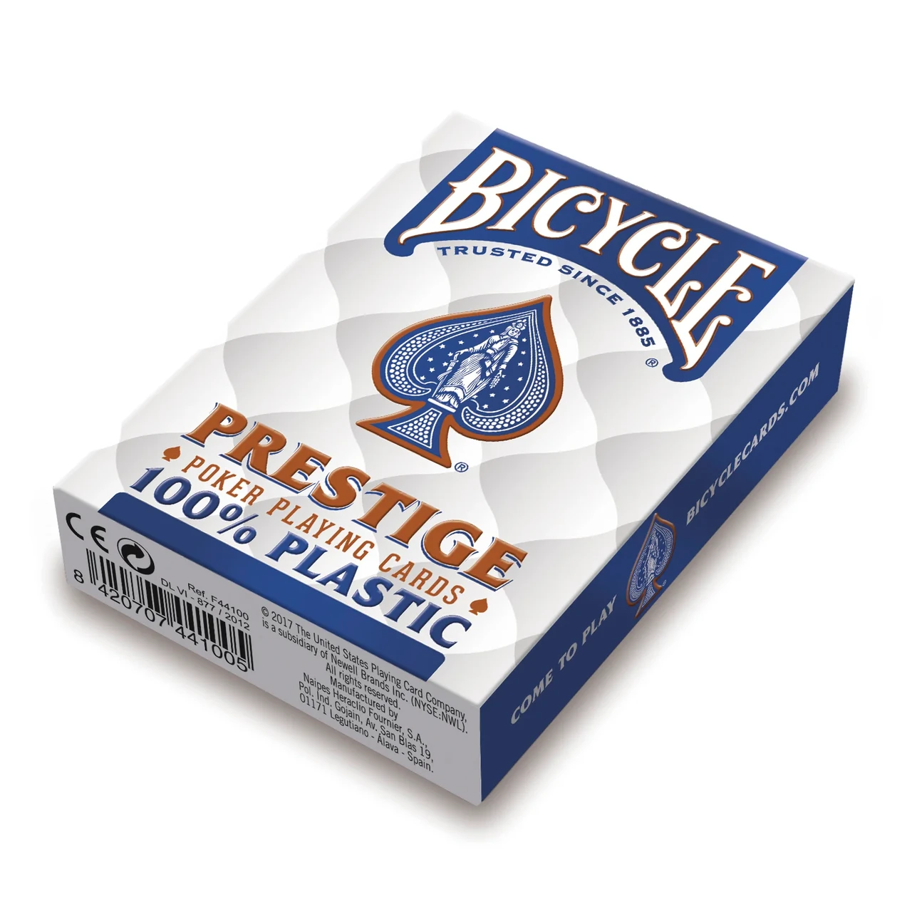 Пластикові гральні карти | Bicycle Prestige Poker 100% сині