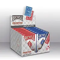 Блок пластикових гральних карт Bicycle Prestige Poker 100% Plastic