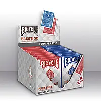 Блок пластиковых игральных карт Bicycle Prestige Poker 100% Plastic