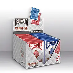 Блок пластикових гральних карт Bicycle Prestige Poker 100% Plastic